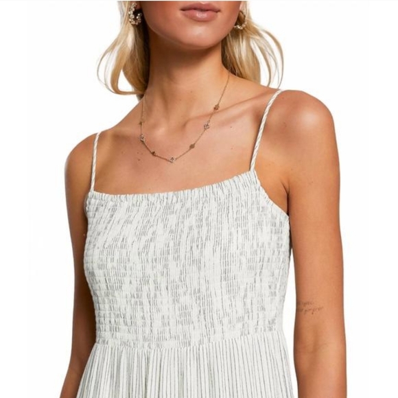 NWT Z SUPPLY balos striped maxi dress in natural Size XS - Picture 3 of 16